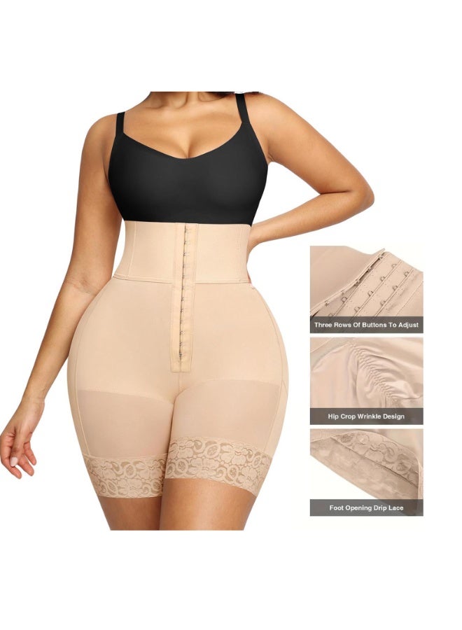Nicor Womens Tummy Control Body Shaper Shorts with Butt Lifter & Zipper Crotch - Image 1