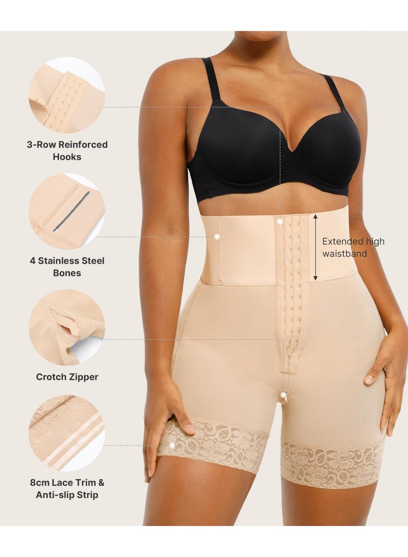 Nicor Womens Tummy Control Body Shaper Shorts with Butt Lifter & Zipper Crotch - Image 3