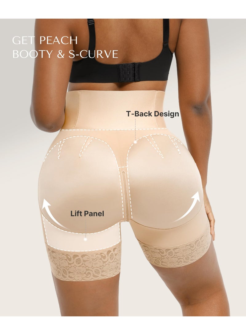 Nicor Womens Tummy Control Body Shaper Shorts with Butt Lifter & Zipper Crotch - Image 2
