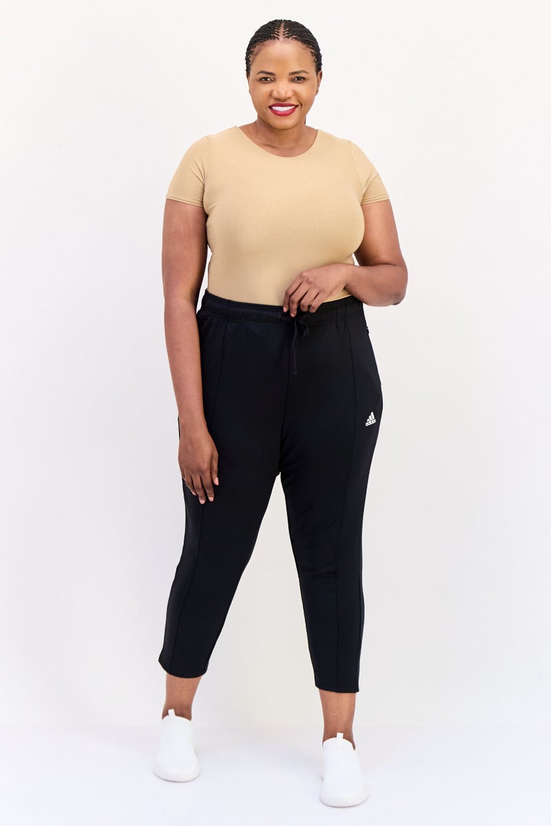 Adidas Women Slim Fit Training Track Pants, Black - Image 4