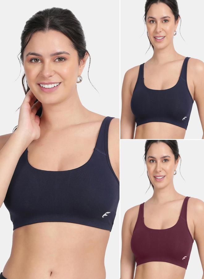 Pack of 2 - Removable Pad Sports Bra