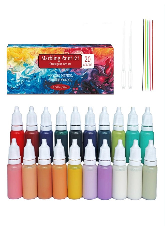 JAJADO 27 Pcs DIY Watercolor Marbling Paint Kit Chalk Paste, Watercolor Painting Set Acrylic Pouring Paint Crafts 20 Colors, Water Marble Paint DIY Painting Kit for For Canvas Stonge Wood Art Craft Supplies - Image 1