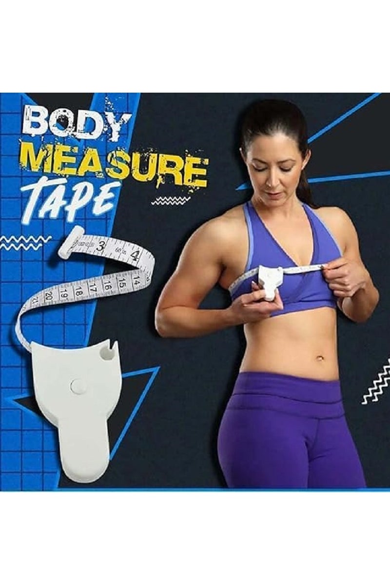 Retractable Body Measurement Tool Automatic Telescopic Fitness Tracker Body Fat Assessment Tape Measure - Image 3