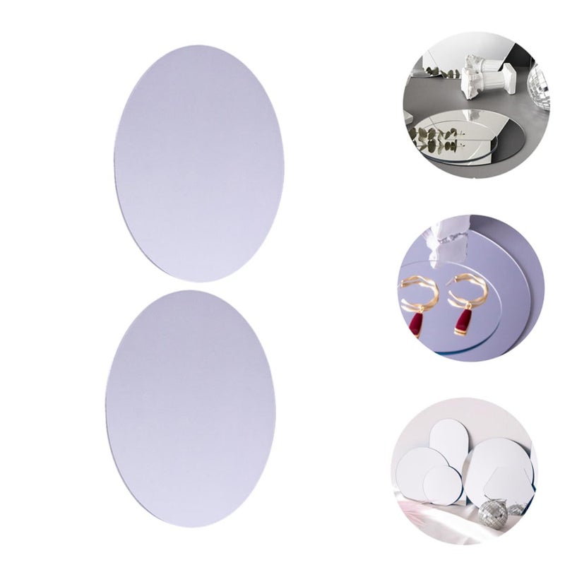 Balacoo 2pcs 18x18x0 2cm Reflective Mirror Prop Backgrounds for Photography Cosmetics Jewelry Food Lightweight - Image 5