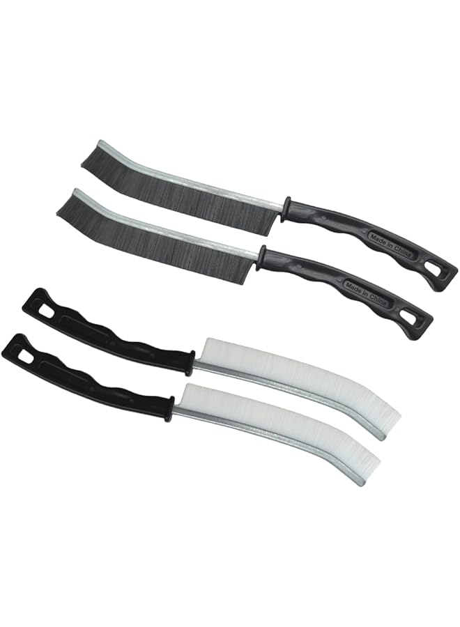 PROMASS 4pcs Crevice Cleaning Brush,Gap Cleaning Tool for corners and crevices,Gap Brush used for cleaning groove,Bathroom Cleaning Brush for sliding doors and windows,etc. - Image 1