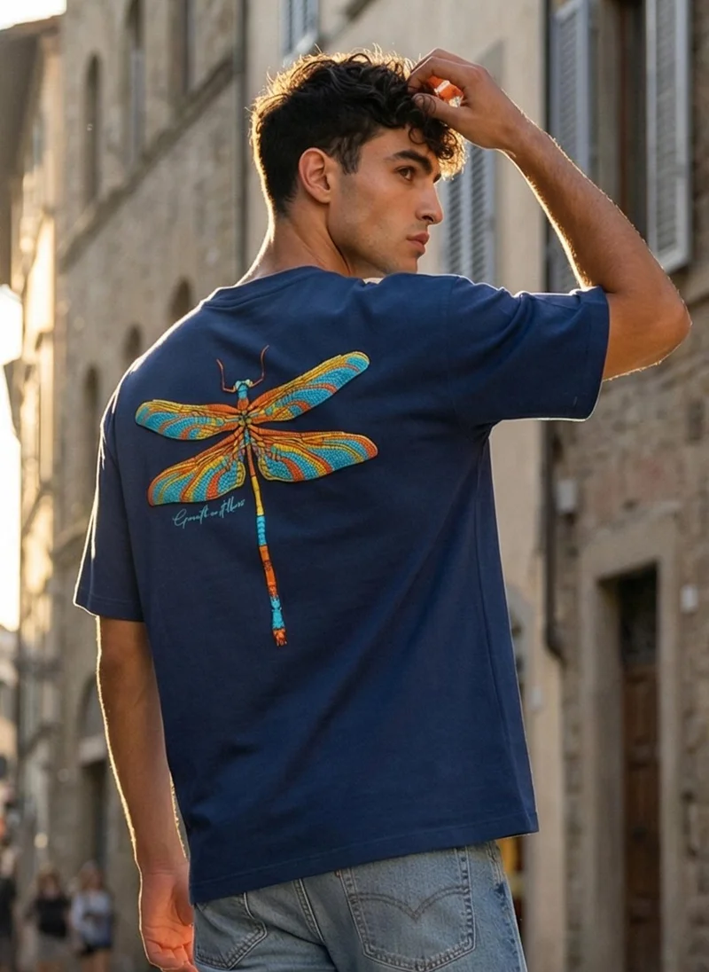 NOBERO NOBERO Men's Premium Oversized Printed T-Shirt