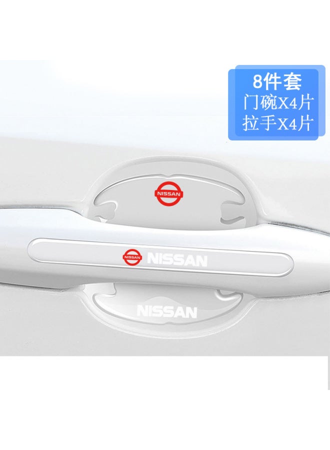 Door Anti-collision Strip Door Bowl Anti-scratch Car Handle Invisible Transparent Anti-collision Sticker Body Anti-scratch Handle Protection Sticker