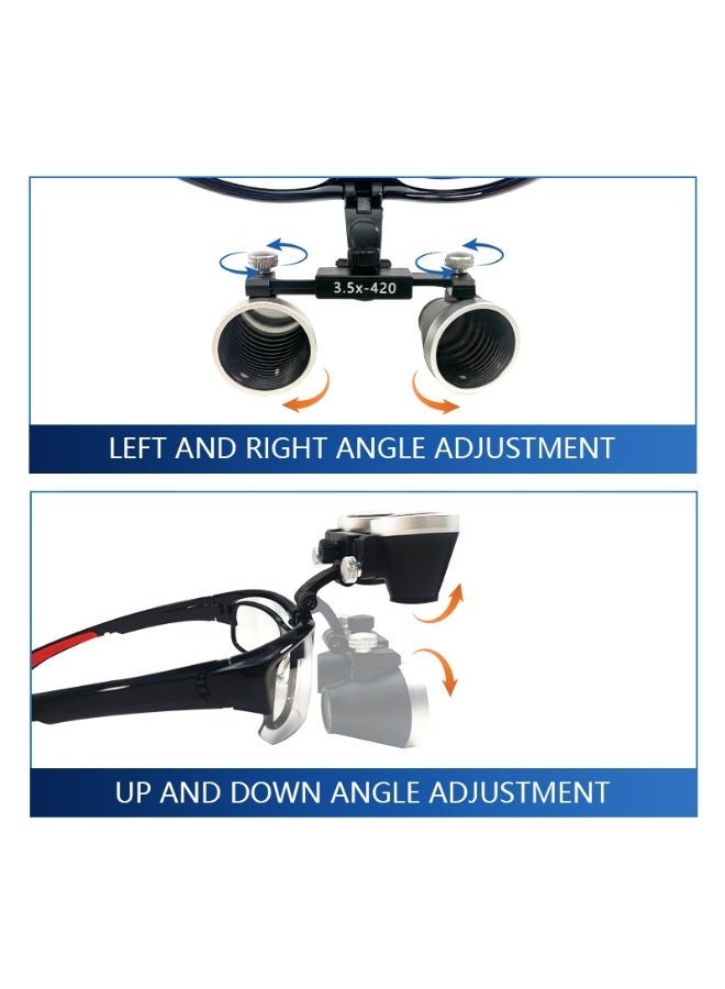 Adjustable Dental Loupe with 3.5x Magnifier - Image 3