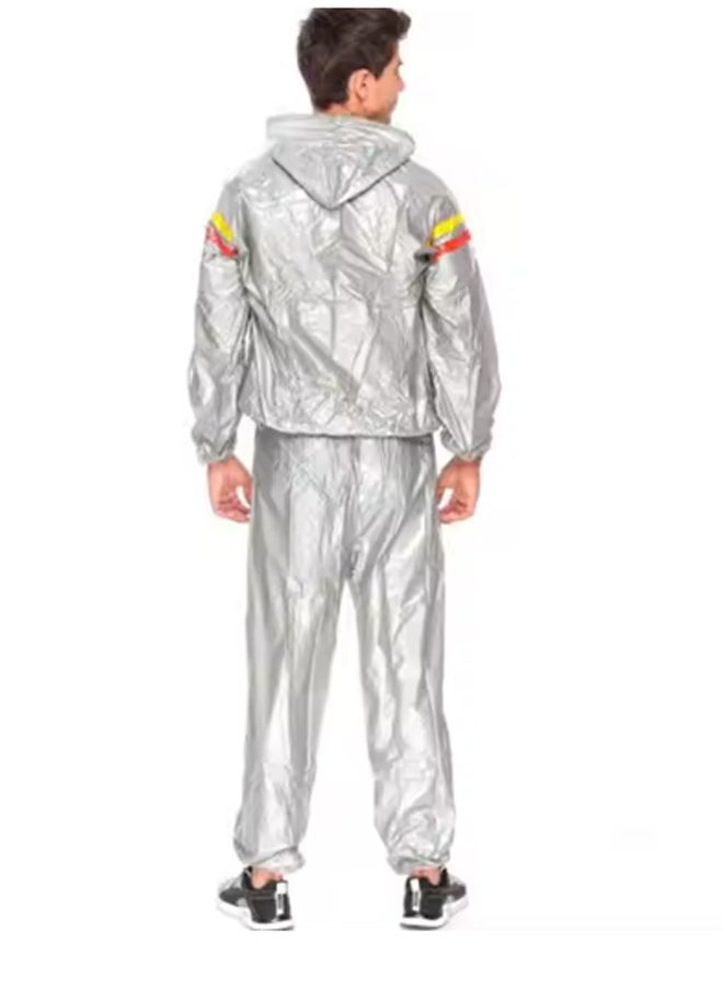 Generic - Heavy Duty Sauna Suit Men Women Weight Loss Exercise Slimming Gym Fitness Workout Anti-Rip Sweat Suit Suit for Women/Men Exercise Weight Loss Gym Fitness Workout - Image 1