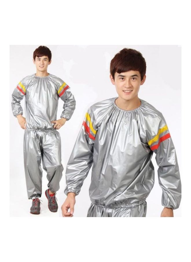 Generic - Heavy Duty Sauna Suit Men Women Weight Loss Exercise Slimming Gym Fitness Workout Anti-Rip Sweat Suit Suit for Women/Men Exercise Weight Loss Gym Fitness Workout - Image 1