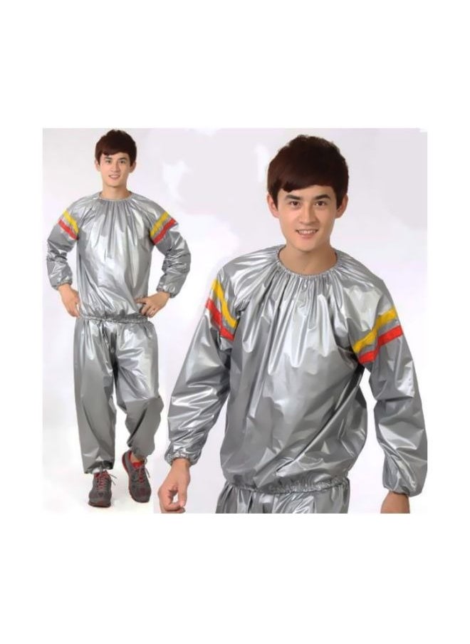 Generic - Heavy Duty Sauna Suit Men Women Weight Loss Exercise Slimming Gym Fitness Workout Anti-Rip Sweat Suit Suit for Women/Men Exercise Weight Loss Gym Fitness Workout - Image 1