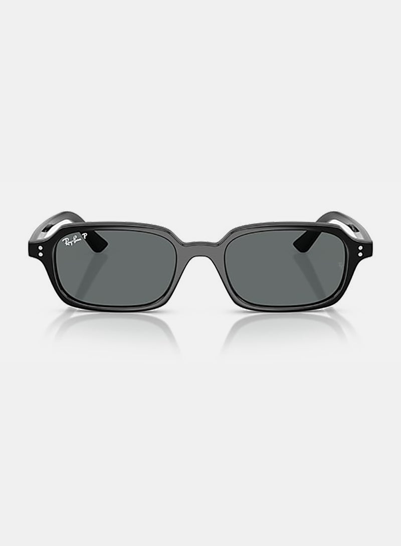 Ray-Ban Men Men Full Rim Rectangular Sunglasses 0RB4455 52 - Image 2