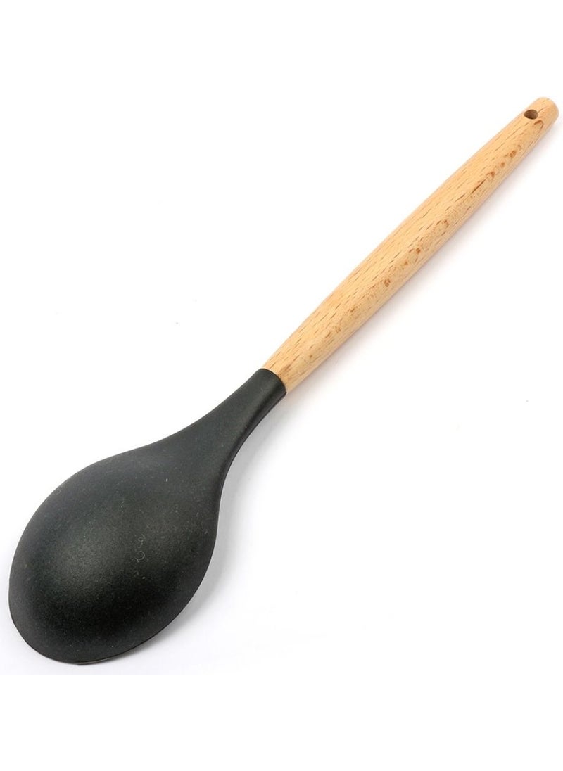 Bkmc Bamboo Handle Silicone Spoon  - Image 2
