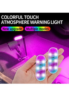 JOGAMS 2 Pcs Car LED Lights Interior 7 Colors LED Interior Car Lights with 6 Bright LED Lamp Beads Portable Night Reading Light Car Interior Atmosphere USB Rechargeable Lighting Light  - Image 2