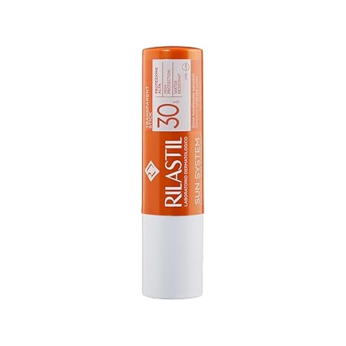 Rilastil Sun System Transparent Sun Stick SPF 30 for Sensitive Areas, High Protection, Water Resistant, 3 ml - Image 1