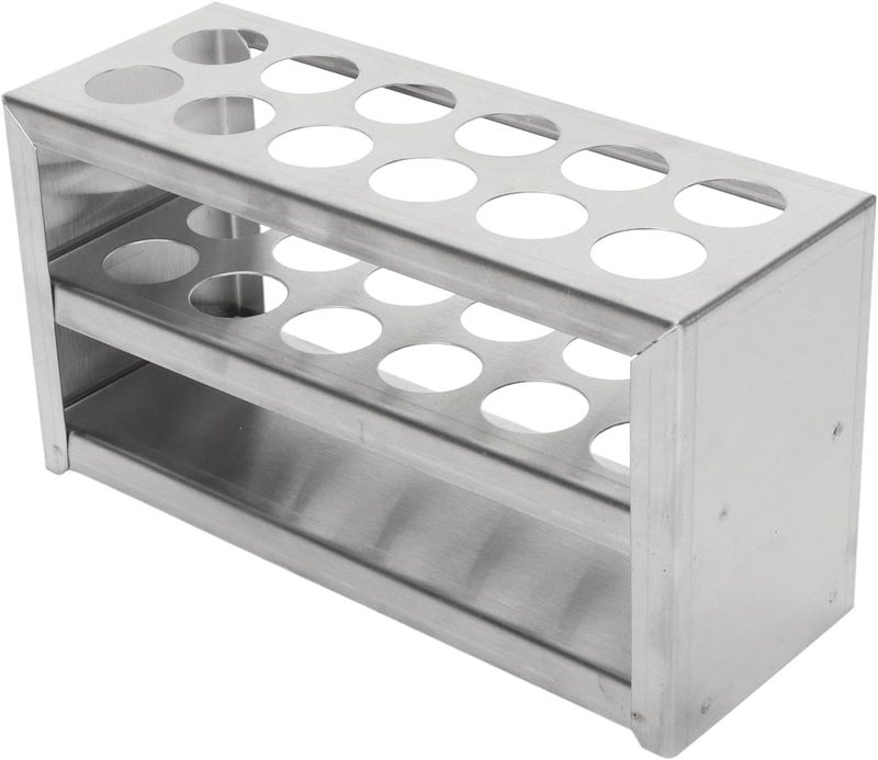 klarako Tube Rack, 0.75in 12 Holes 3 Tiers Stainless Steel Test Tube Holder, Lab Stand Rack for Classroom, Lab School Scientific Experiments, Beads Liquid Spice Seed Storage, Party Decorat - Image 1