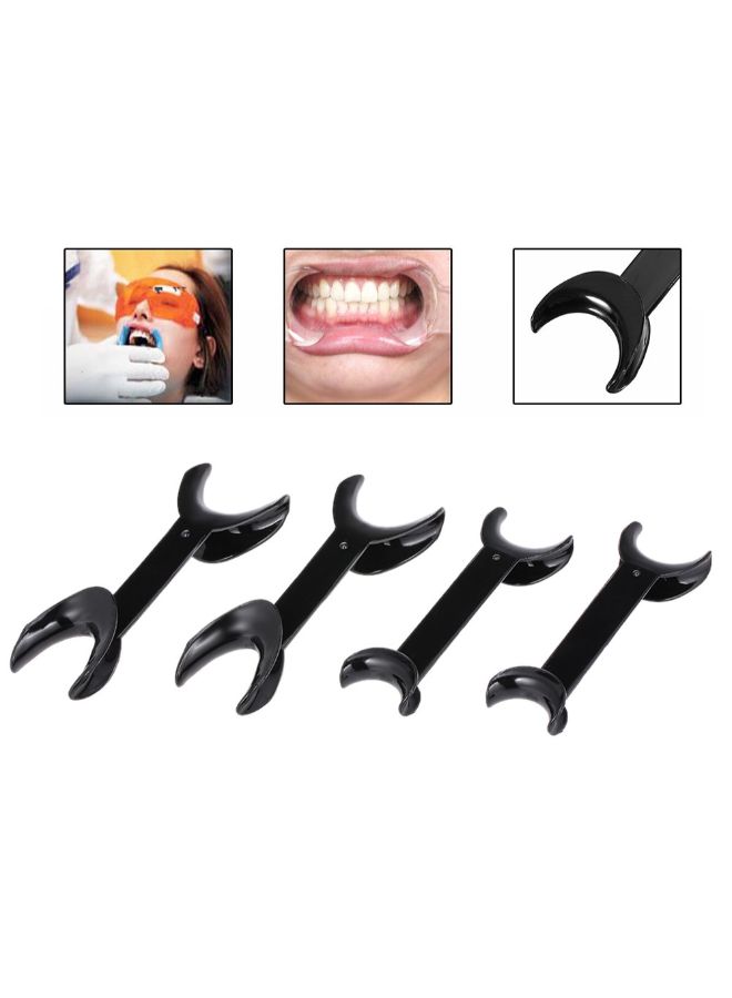 Dental T-Shape Intraoral Cheek Lip Retractor Opener Black - Image 2