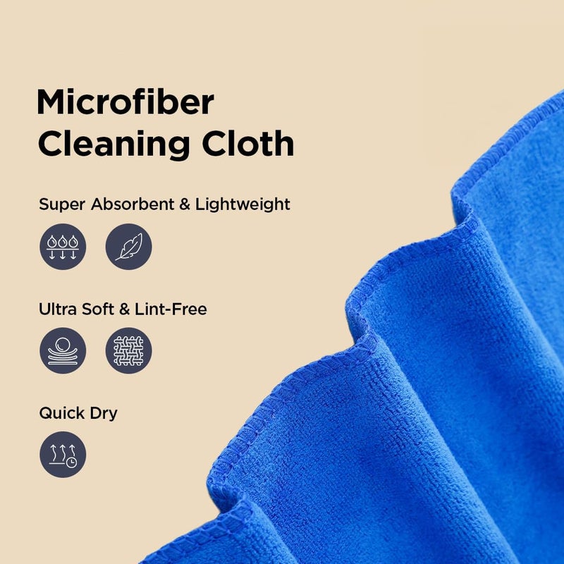 Kuber Industries Cleaning Towel Reusable Cleaning Cloths for Kitchen Duster Towel for Home Cleaning 340 GSM Cleaning Cloth 30x20 SHXS2030 Pack of 5 Multicolor - Image 2