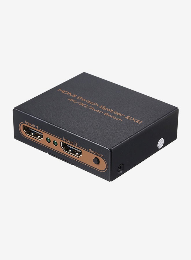 NIBEMINENT 2 In Out Switcher HDMI Splitter Black - Image 3