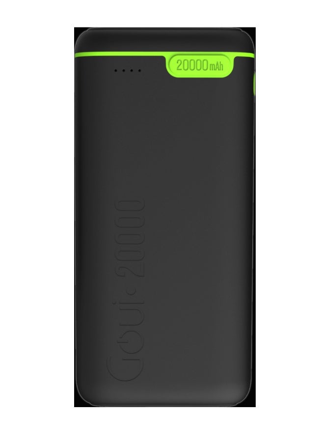 Goui 20000 مللي أمبير (عبوة من 2) بنك طاقة كيجو شاحن محمول - شحن متزامن للهواتف الذكية، والأجهزة اللوحية، وأجهزة الألعاب، والبلوتوث والمزيد - تصميم مدمج وصديق للسفر للطاقة في أي مكان - أسود - Image 3