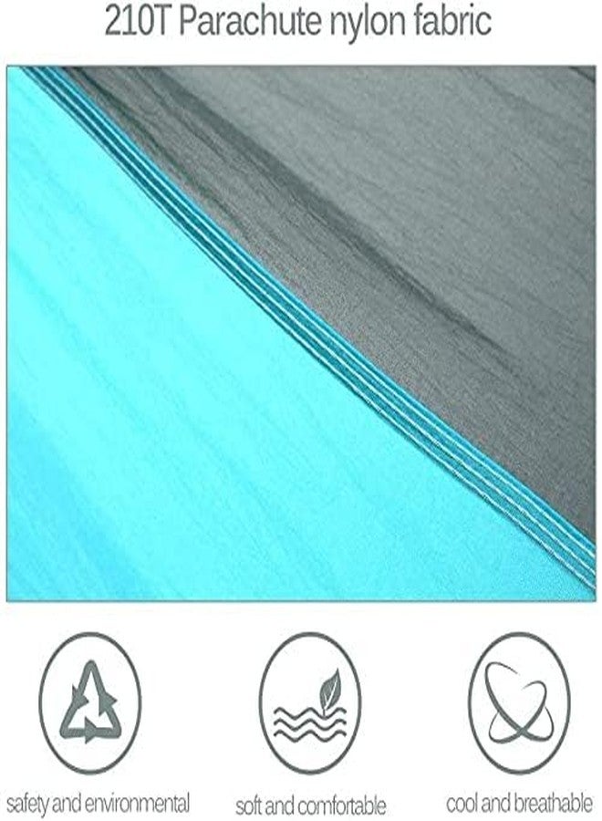 kartfury Ultra-Light Travel Camping Hammock | 300kg Load Capacity Breathable,Quick-Drying Parachute Nylon | 2 x Premium Carabiners,2 x Nylon Slings Included (Blue) - Image 2