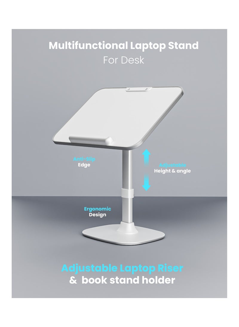 Moxedo Moxedo Multi-Functional Laptop Stand for Desk Adjustable Laptop Riser and Book Stand Holder Compatible with MacBook Pro/Air, Dell, Lenovo,HP, Samsung, for Sizes Up to  15” Devices  - Image 3