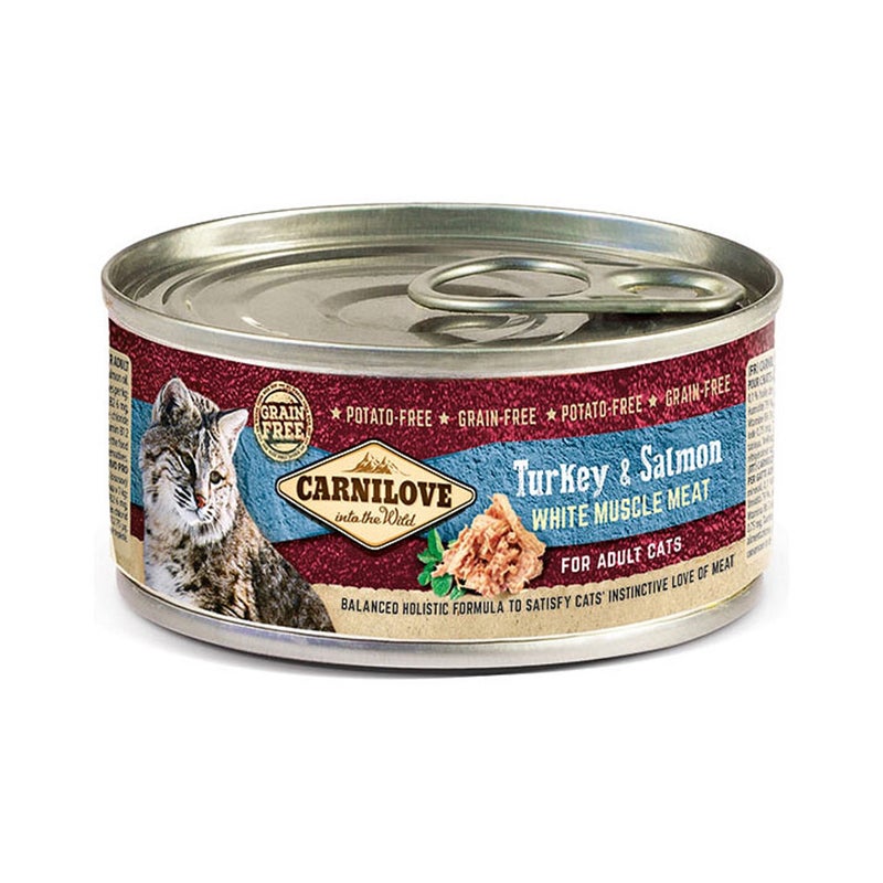 Carnilove Turkey and Salmon Canned Cat Food - 100 g