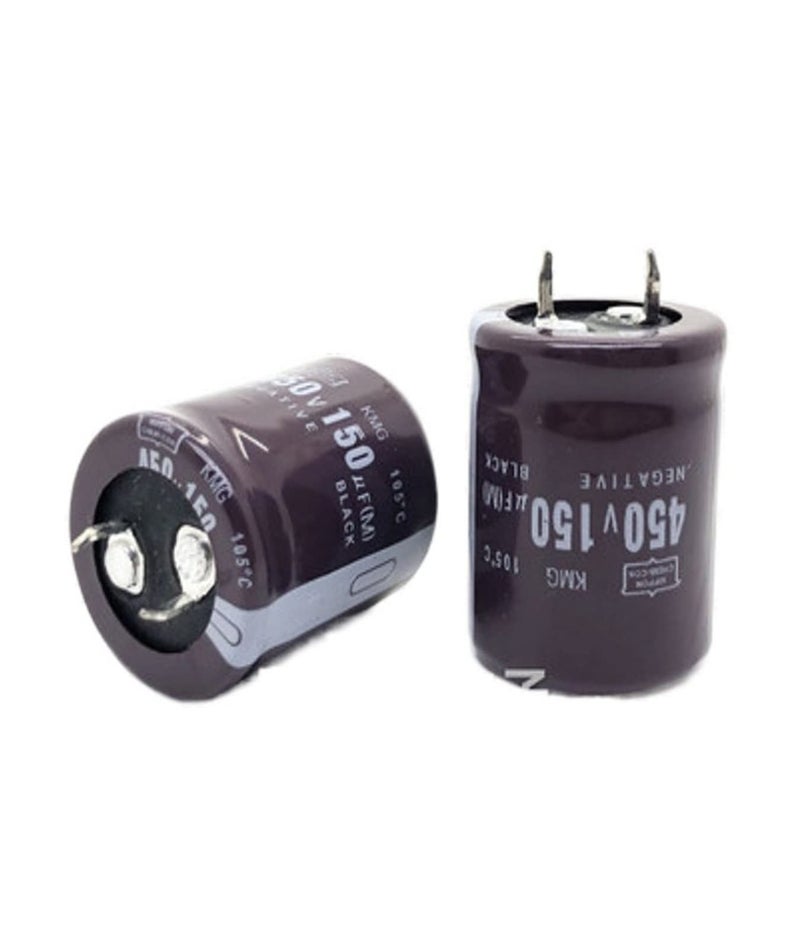 Aluminum Electrolytic Capacitor 150UF 450V 25x30mm Size 5 Pieces Set - Image 2