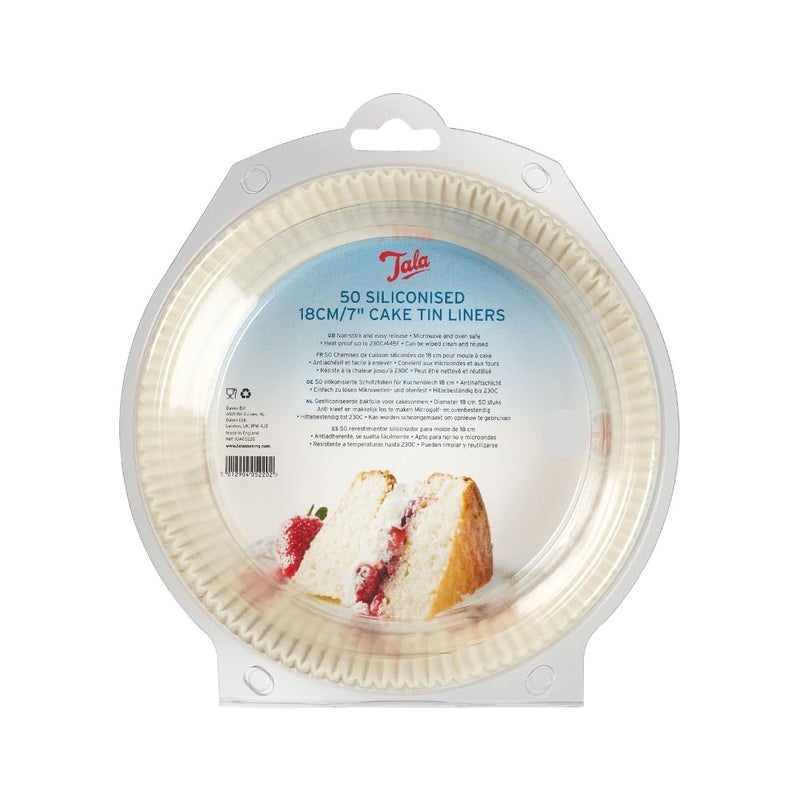 Tala Tala Cake Tin Liners White 