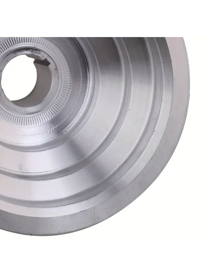 Silvery Aluminum 5 Layer Pagoda Pulley 28mm Keyway 4mm 5 Speed Vibration Dampening - Image 4