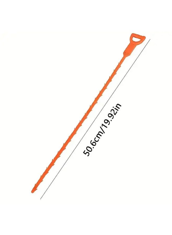 3pcs Orange Heavy Duty Manual Plunger Set Hand Crank Toilet Sink Unclogger Portable Drain Cleaner - Image 3