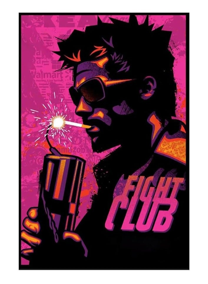 Today Idea Fight Club Movie Poster Family Decorative Painting Wall Art Canvas Posters Gifts 12x18 inch No Frame - Image 1