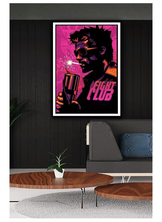 Today Idea Fight Club Movie Poster Family Decorative Painting Wall Art Canvas Posters Gifts 12x18 inch No Frame - Image 2