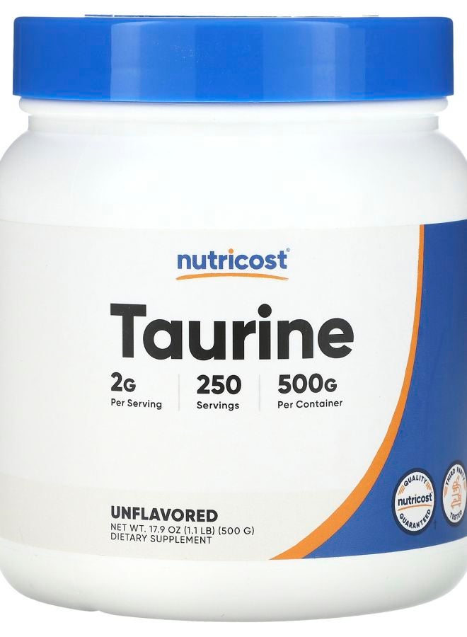 Taurine Unflavored 17.9 oz (500 g)