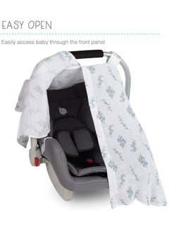 Moro Moro Baby Car Seat Canopy – Cotton, Breathable & Multi-Use  - Image 3