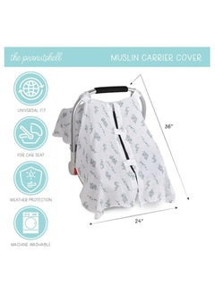 Moro Moro Baby Car Seat Canopy – Cotton, Breathable & Multi-Use  - Image 4