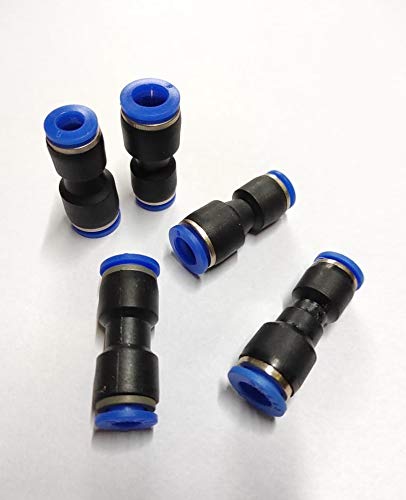 Airiz CRAFTSFY 8 to 6 mm Joint Fittings Push in Straight Reducer Connectors for Air Vacuum Water Hose Plastic Pneumatic Parts 5 Pieces - Image 1