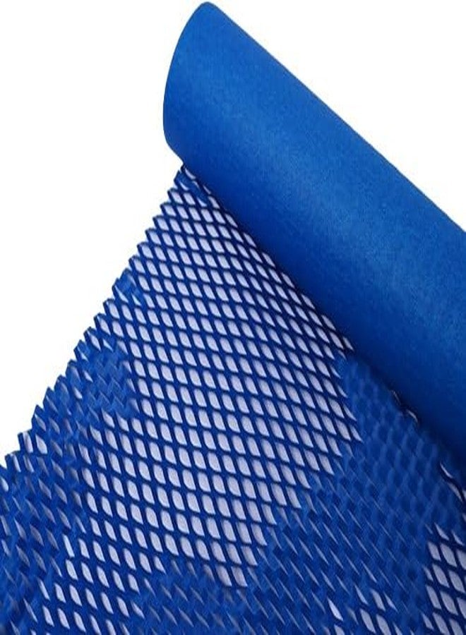 JPPL paper honeycomb roll | Expands hex to 16 meter | Plastic alternative | Packaging & shipping supplies bubble wrap roll| (390mm / 16 inch x10 meter) (Blue) - Image 2