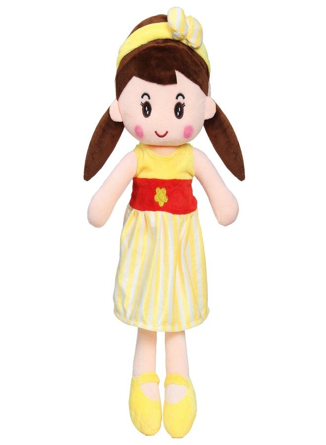 MABLE Soft Doll for Girls | Cute Plush Baby Doll Toy with Colourful Hairband | Huggable Stuffed Doll Gift for Kids, Girls, Toddlers & Babies Age 3 to 5 Years (80CM Yellow) - Image 1
