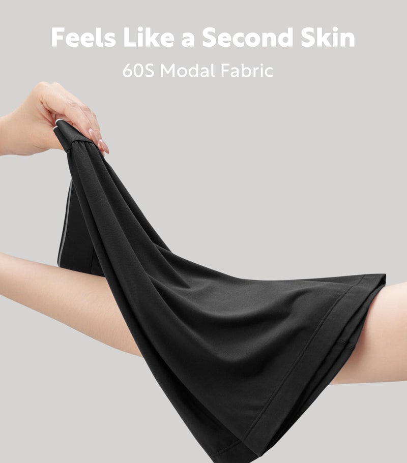 DAVID ARCHY Men's Underwear Ultra Soft Modal Dual Pouch Boxer Briefs Support Ball Pouch Bulge Enhancing Boxer Briefs for Men 3 Pack(XL, Black/Merlot/Navy) - Image 4