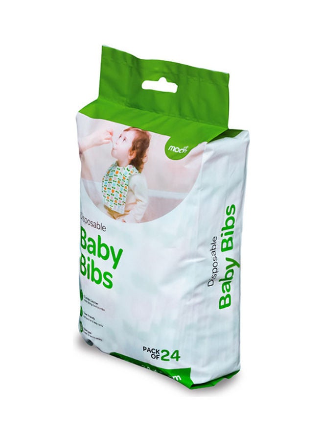 Moon Disposable Waterproof Bibs Leak-Proof And Portable For 4M And Above 24 X 35 Cm - Pack Of 24 - Image 5