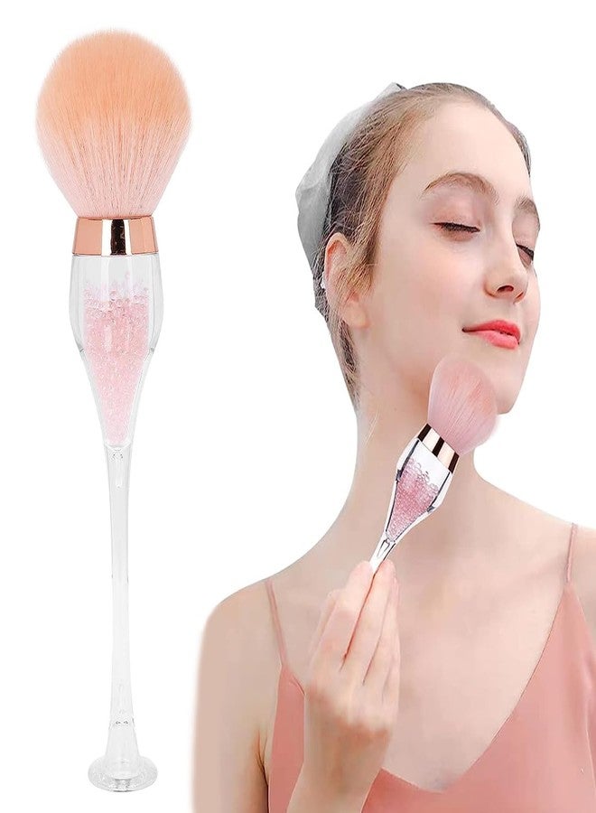 MAYCREATE® Large Powder Brush for Makeup, Stand-up Fluffy Makeup Brush for Applying Pressed or Loose Powder, Creative Bendable Handle Beauty Foundation Makeup Brushes - Image 1
