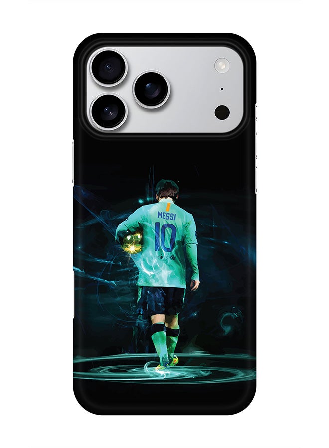 Stylizedd For iPhone 17 Pro Max,Case, [Compatible with MagSafe] Magnetic cover Slim fit Protection Matte, - Golden Messi