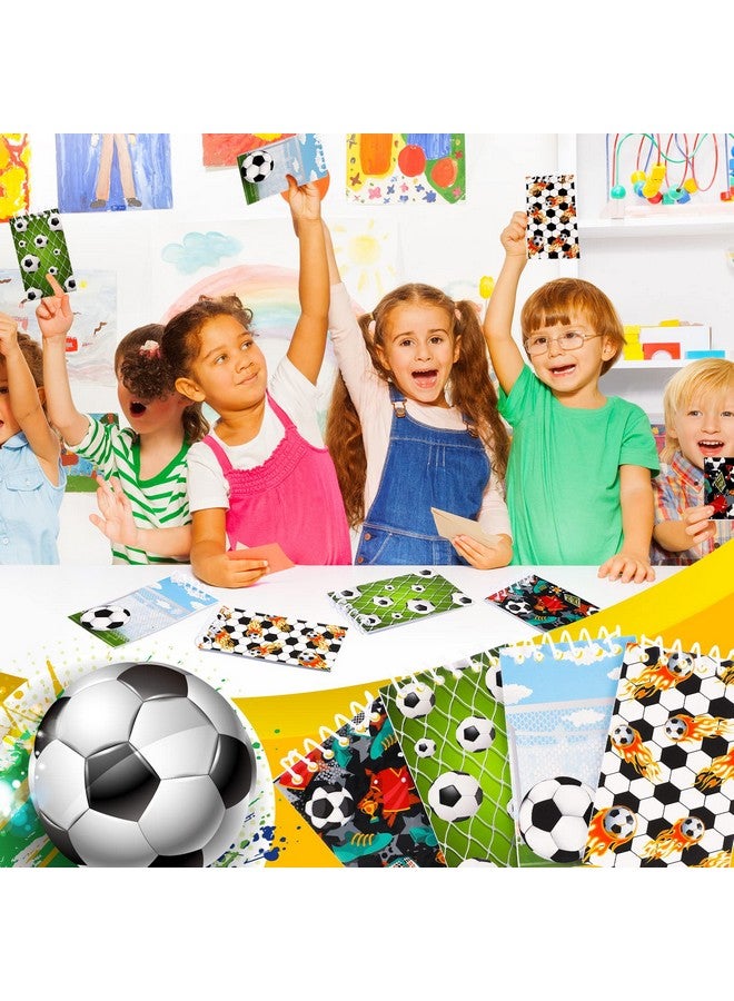 Meanplan 20 Pcs Sports Mini Notepads Sports Party Favors Soccer Notebook Spiral Journal Soccer Notepads Bulk For Teacher Classroom Reward Supply Sports Birthday Party Supplies For Teens Kids (Soccer Style) - Image 5