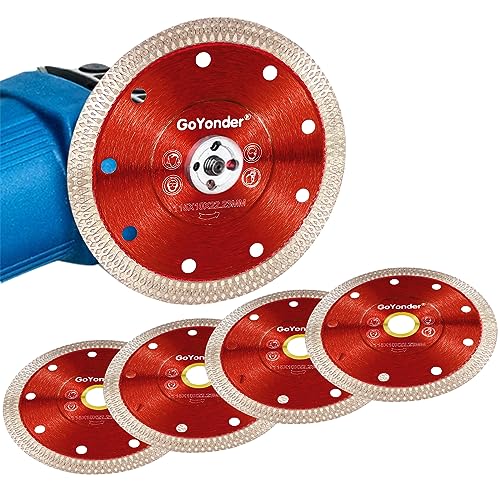 GoYonder 4.5 Inch Super Thin Diamond Saw Blade for Cutting Porcelain Tiles,Granite Marble Ceramics - Image 1