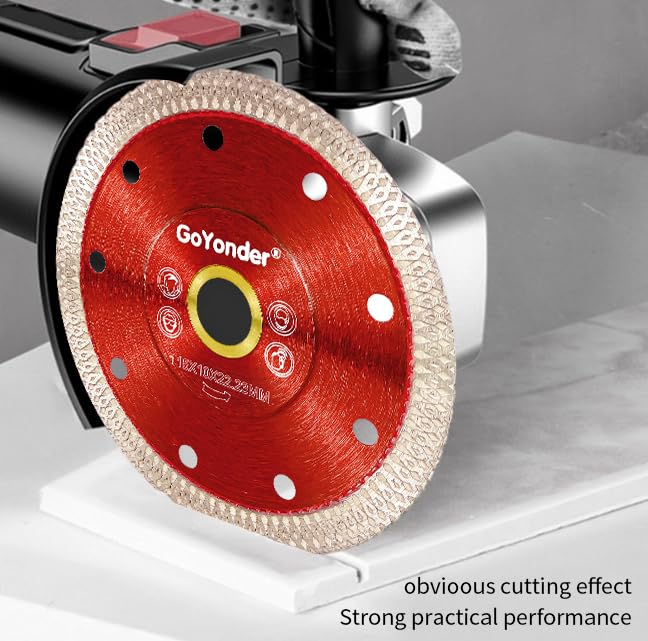 GoYonder 4.5 Inch Super Thin Diamond Saw Blade for Cutting Porcelain Tiles,Granite Marble Ceramics - Image 5