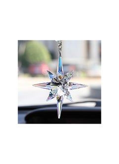 MIRFA Car Rear View Crystal Snowflake Hanging Ornament Pendant  - Image 1