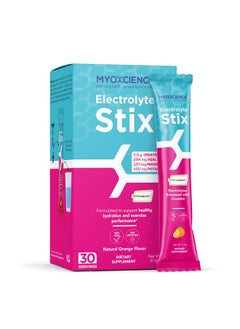 MYOXCIENCE MYOXCIENCE Electrolyte Stix | Real Salt, Electrolytes, Magnesium Potassium Plus Taurine and Creatine (Orange)  - Image 1