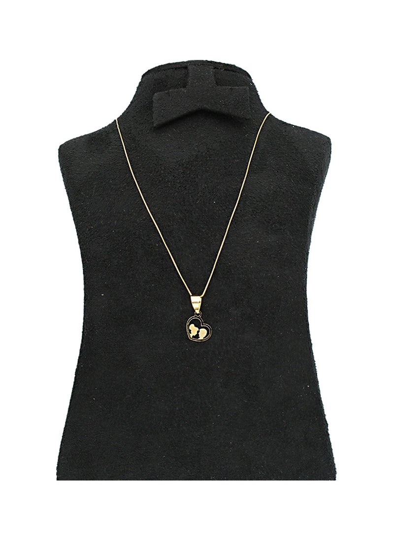 FK Jewellers - Gold Necklace (Chain with Heart Pendant) 18KT - FKJNKL18KU1025 - Image 1