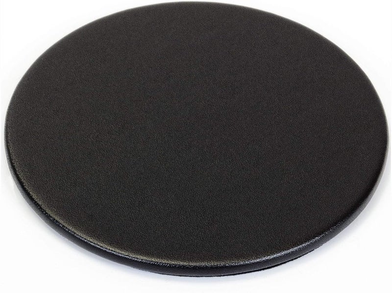 Dacasso كوستر دائري من الجلد الصناعي الأسود من دكاسو - Image 1